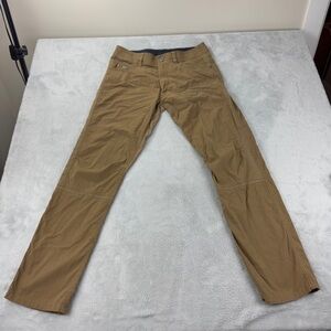 KUHL Radikl Tan Straight Leg Pants Men’s Size 33 x 34 US